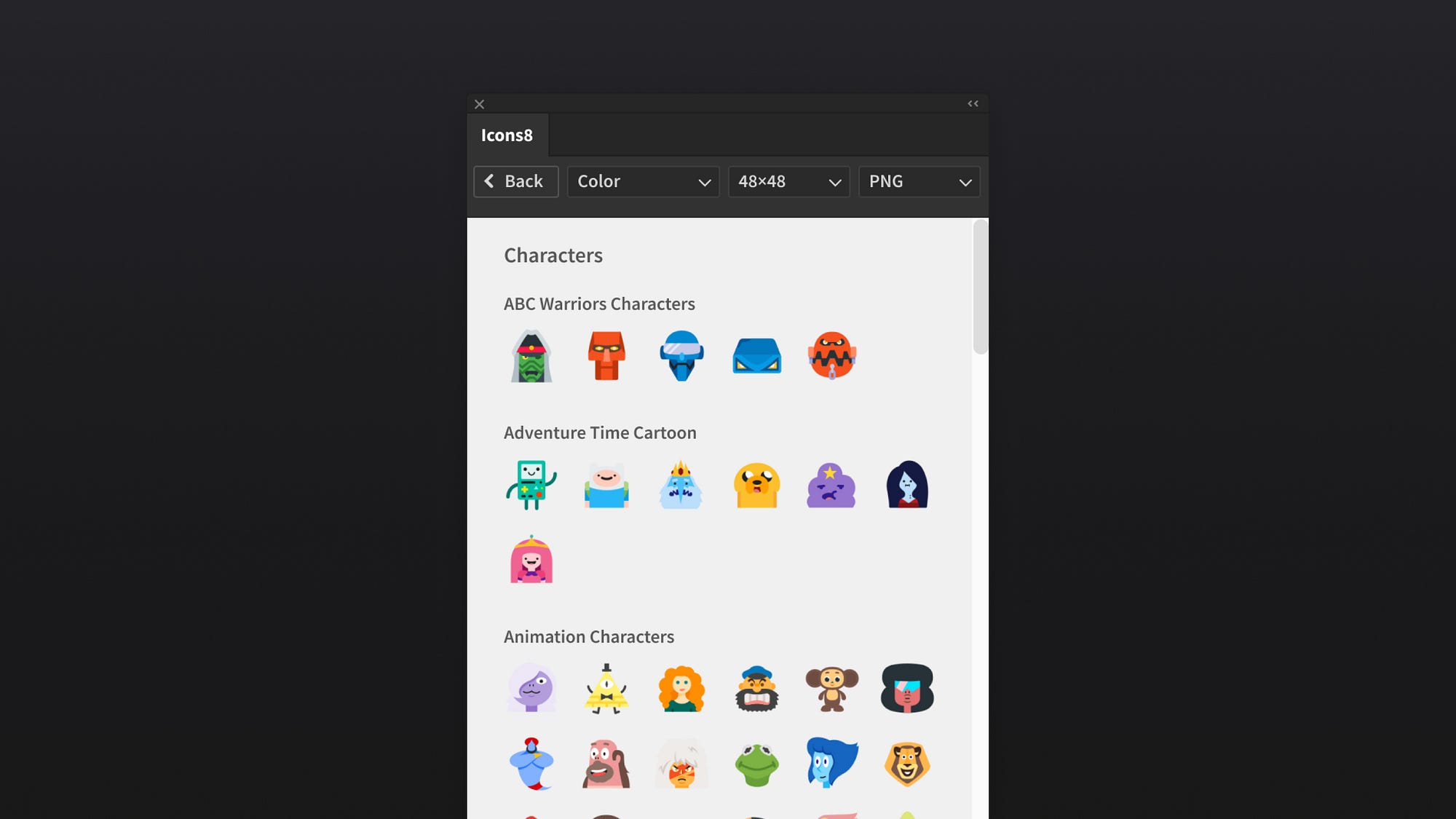 photoshop enlarge icons for mac