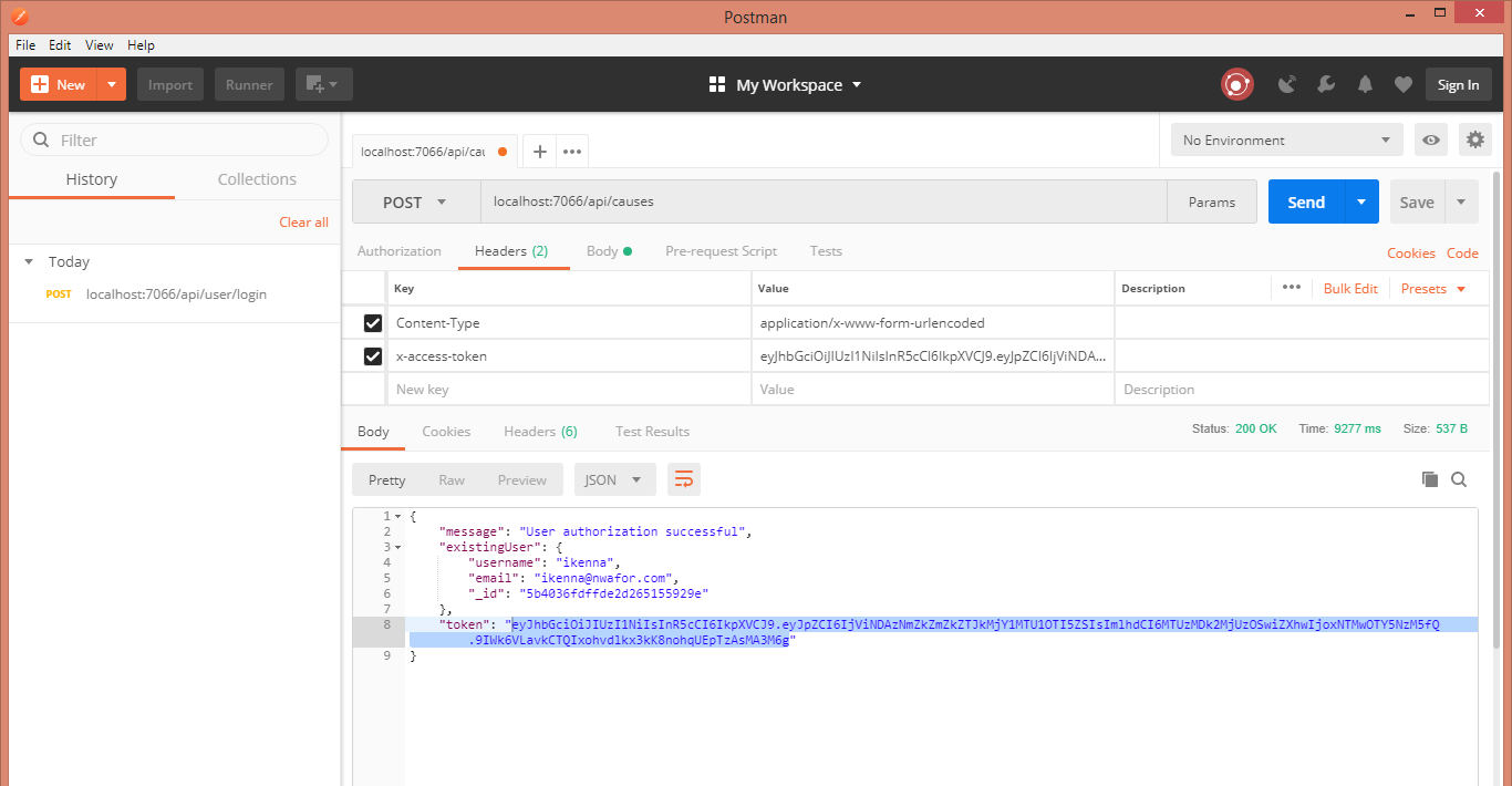 PART 5 Adding User Authentication to Your Node API