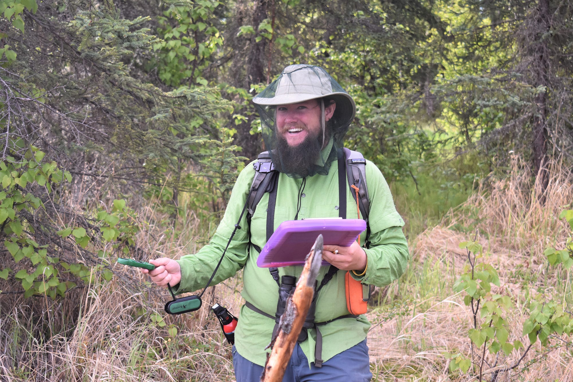 Biologists Laura McDuffie and Will Britton