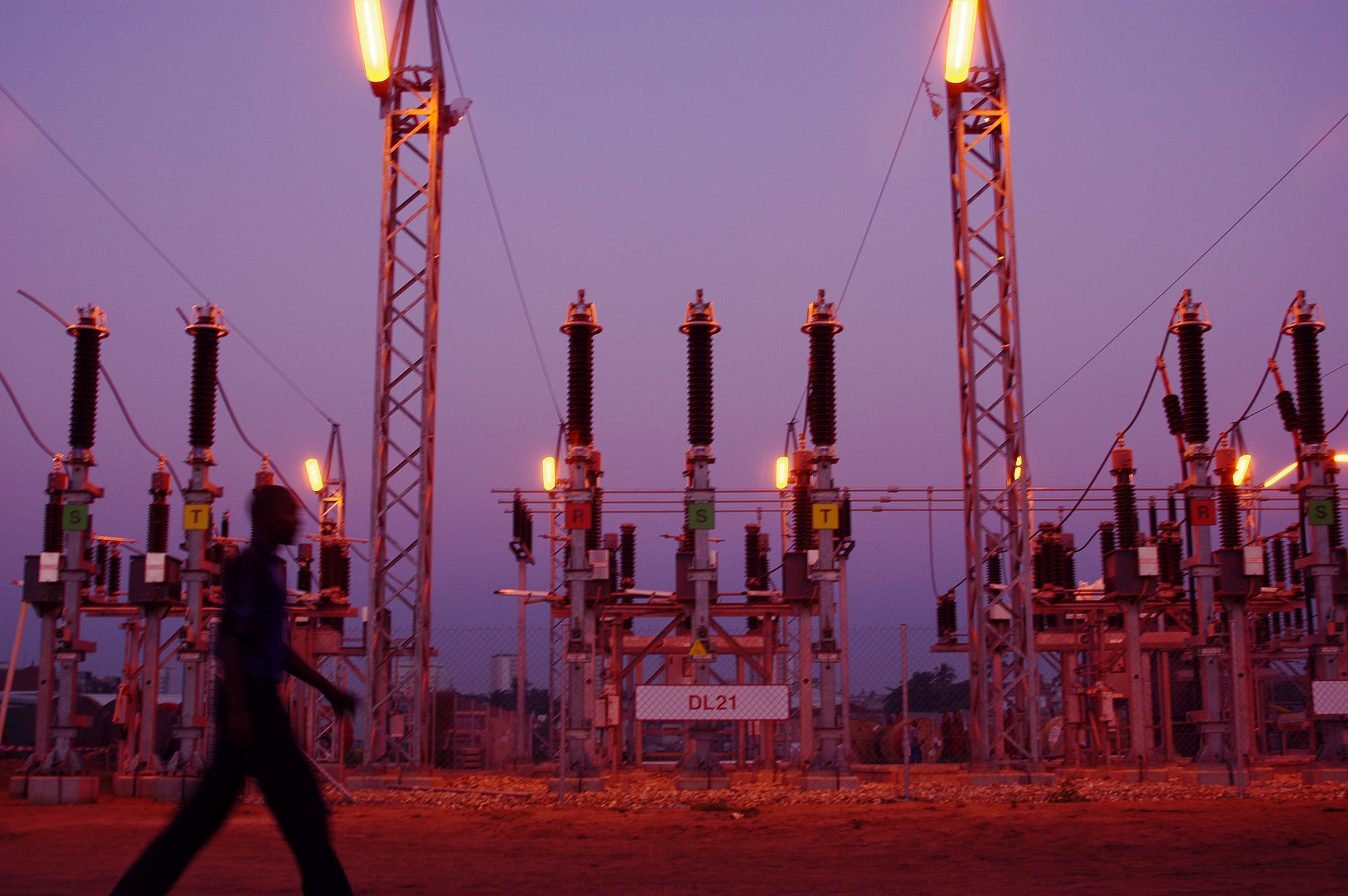 A substation in Mozambique