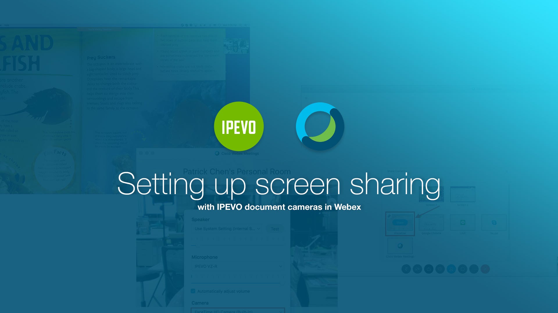 Screen Sharing With Ipevo Doc Cameras In Webex On Ipevo