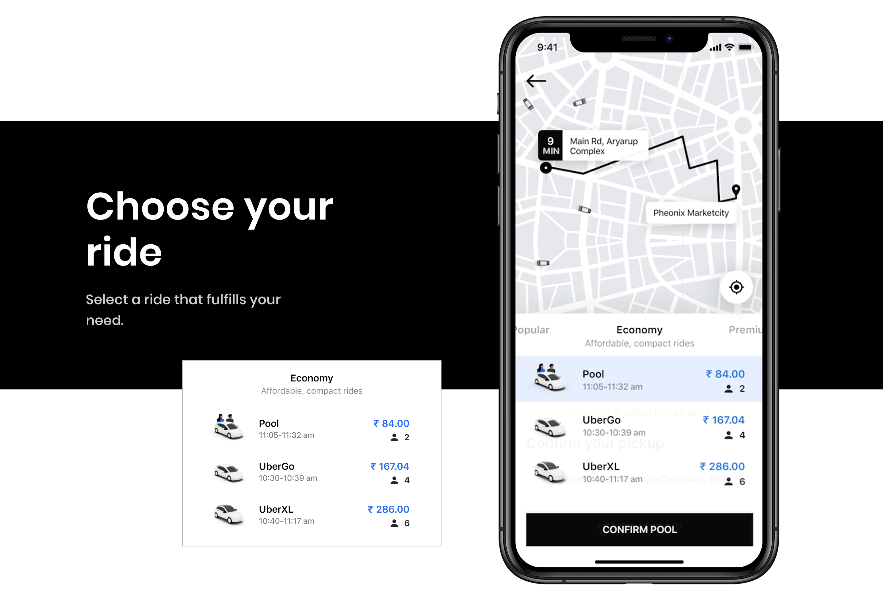 Uber Redesign Concept 2019. Experience the process of Redesigning 