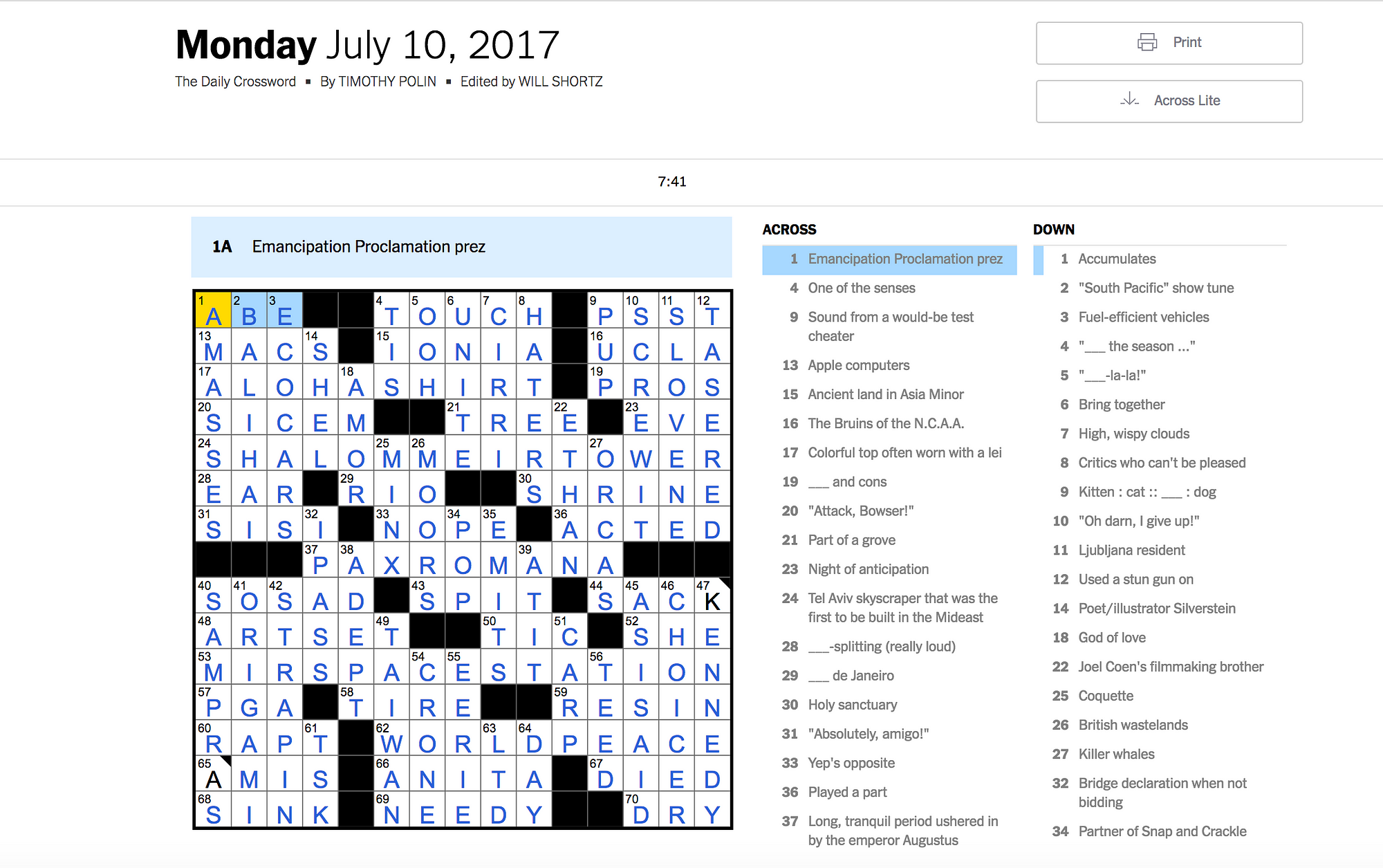 How I Mastered The Saturday Nyt Crossword Puzzle In 31 Days By Max Deutsch Medium