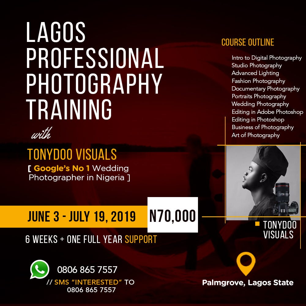 Photography Schools In Lagos Nigeria By Vandamme X Medium