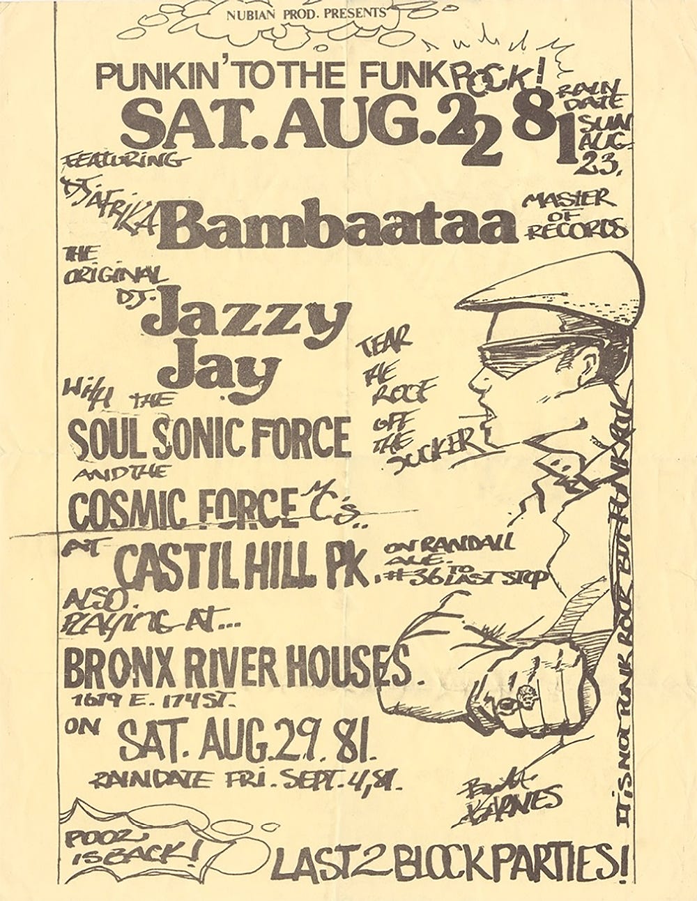 These handmade flyers from the earliest days of hip-hop advertise parties with rap’s biggest ...