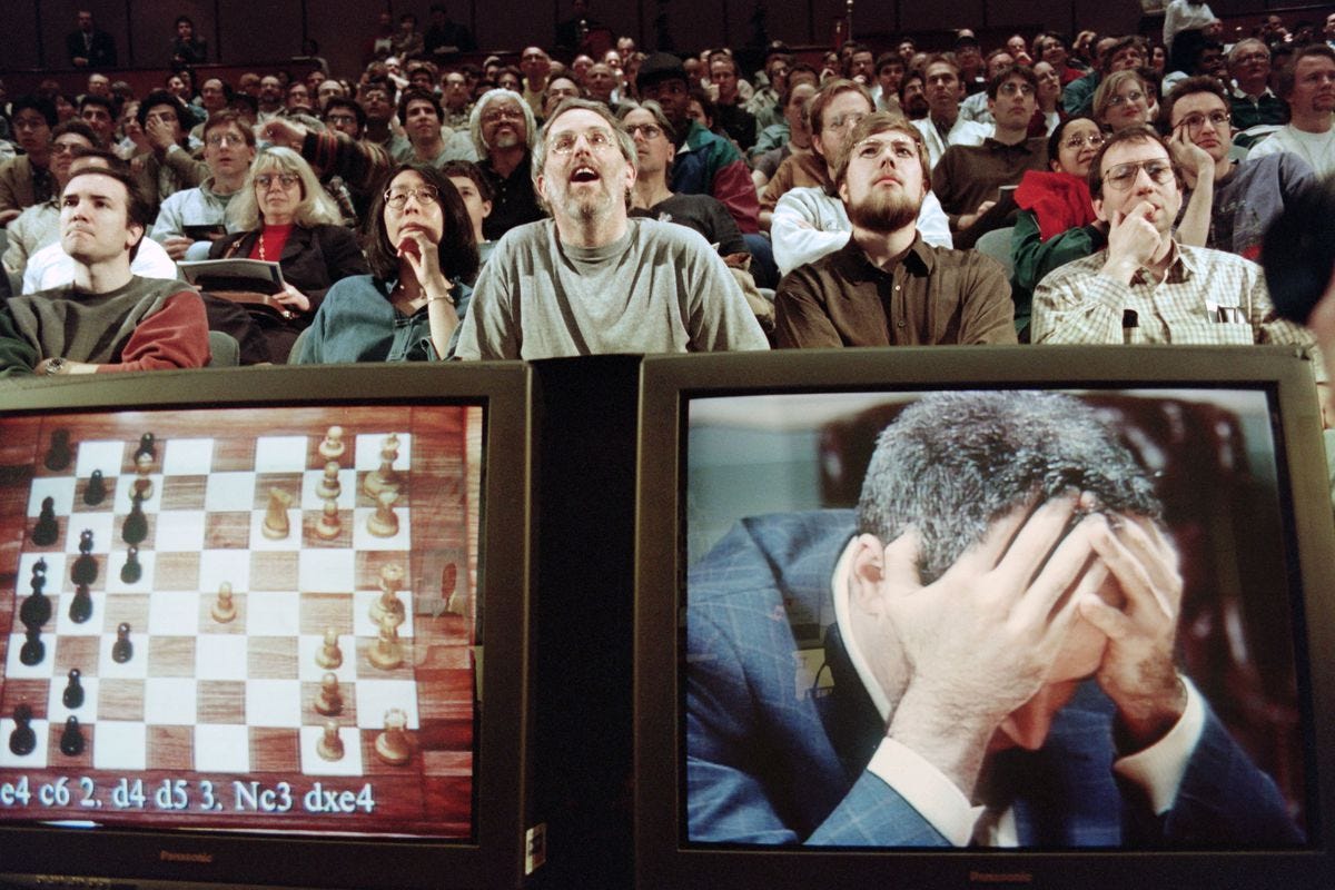 Kasparov anguishes over the looming prospect of defeat to Deep Blue (1997)