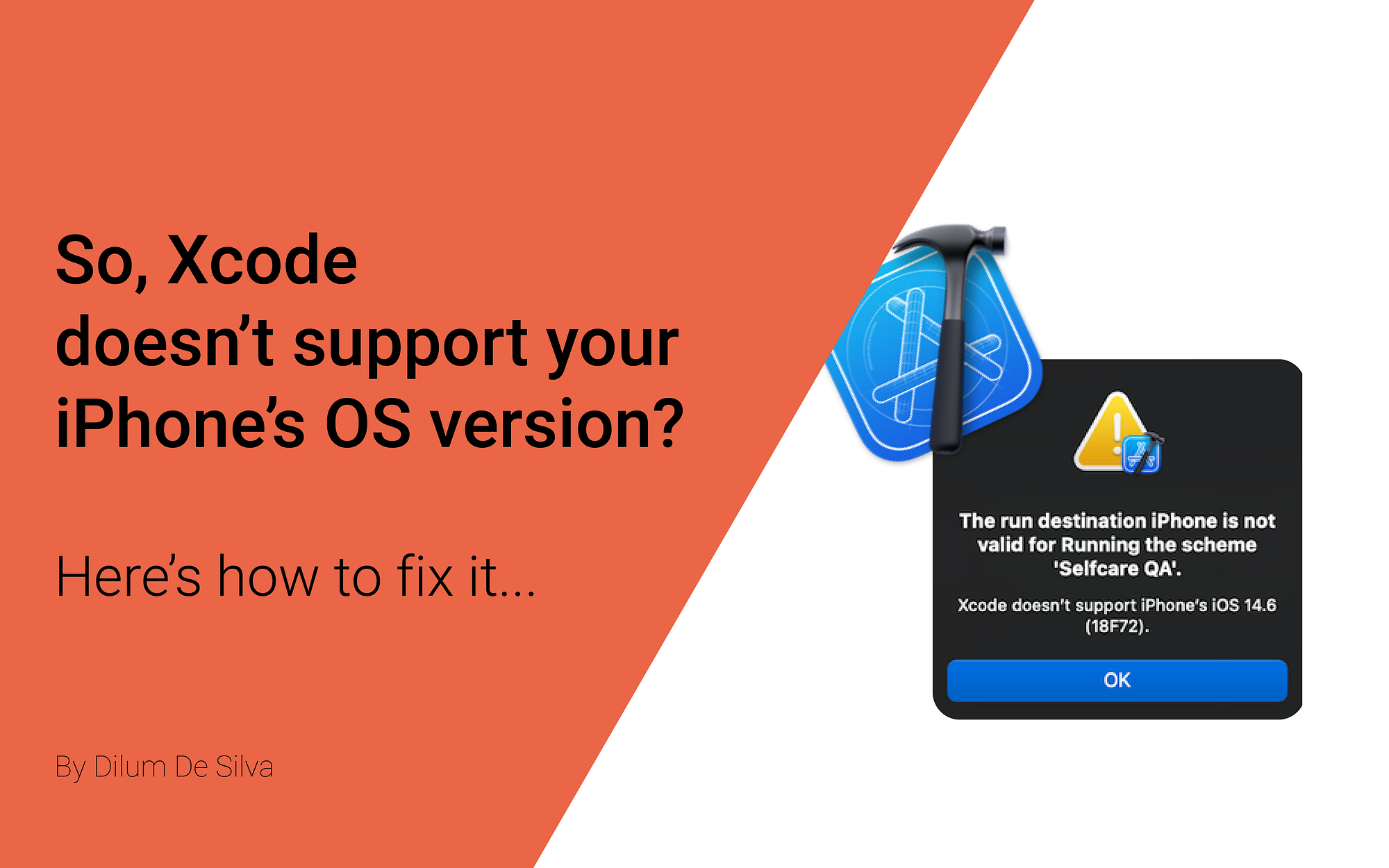 So Xcode Doesn T Support Your Iphone S Os Version Here S How To Fix It By Dilum De Silva Medium So Xcode Doesn T Support Your Iphone S Os Version Here S How To Fix It By Dilum De Silva Medium