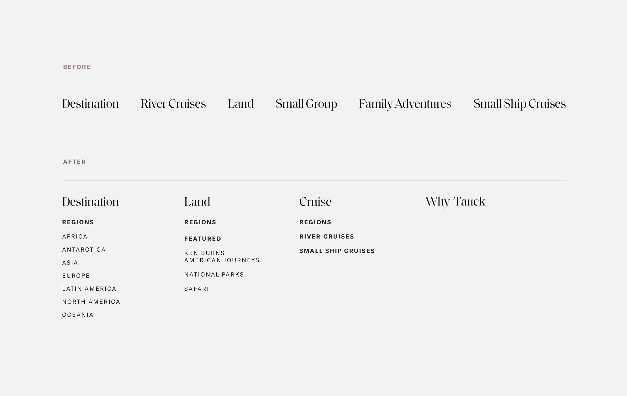 Redesign. Tauck is a luxury guided travel company… by Tony