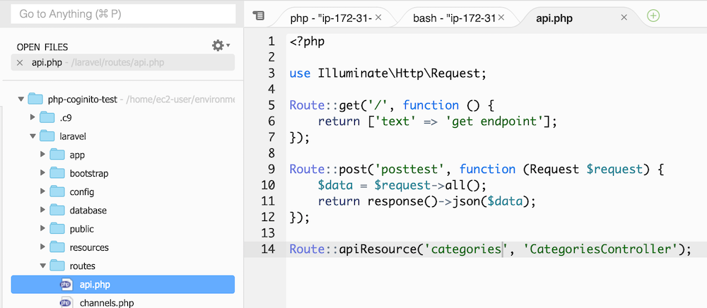 Make Laravel API-only. 1. Create a Laravel Project | by Tsubasa Kondo ...