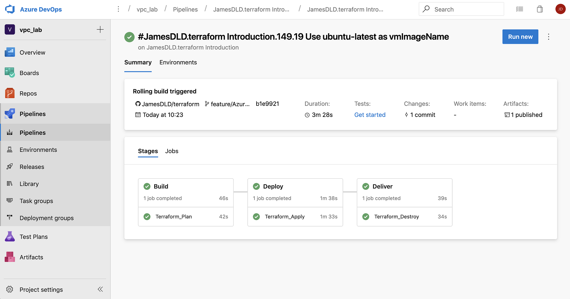 A CI/CD journey with Azure DevOps and Terraform — Part 2