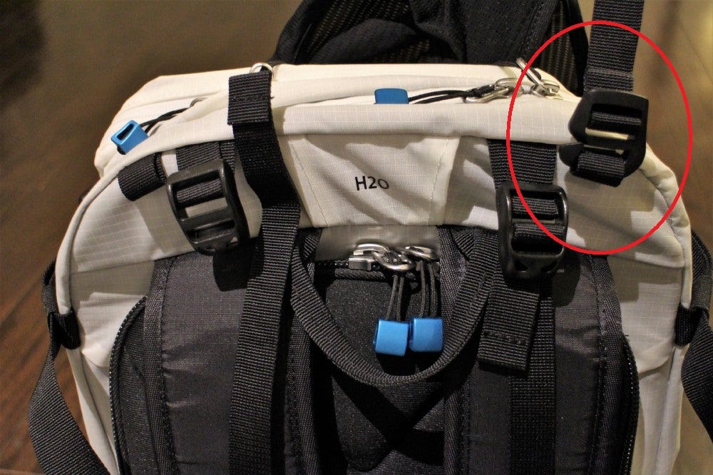 loops on backpack straps