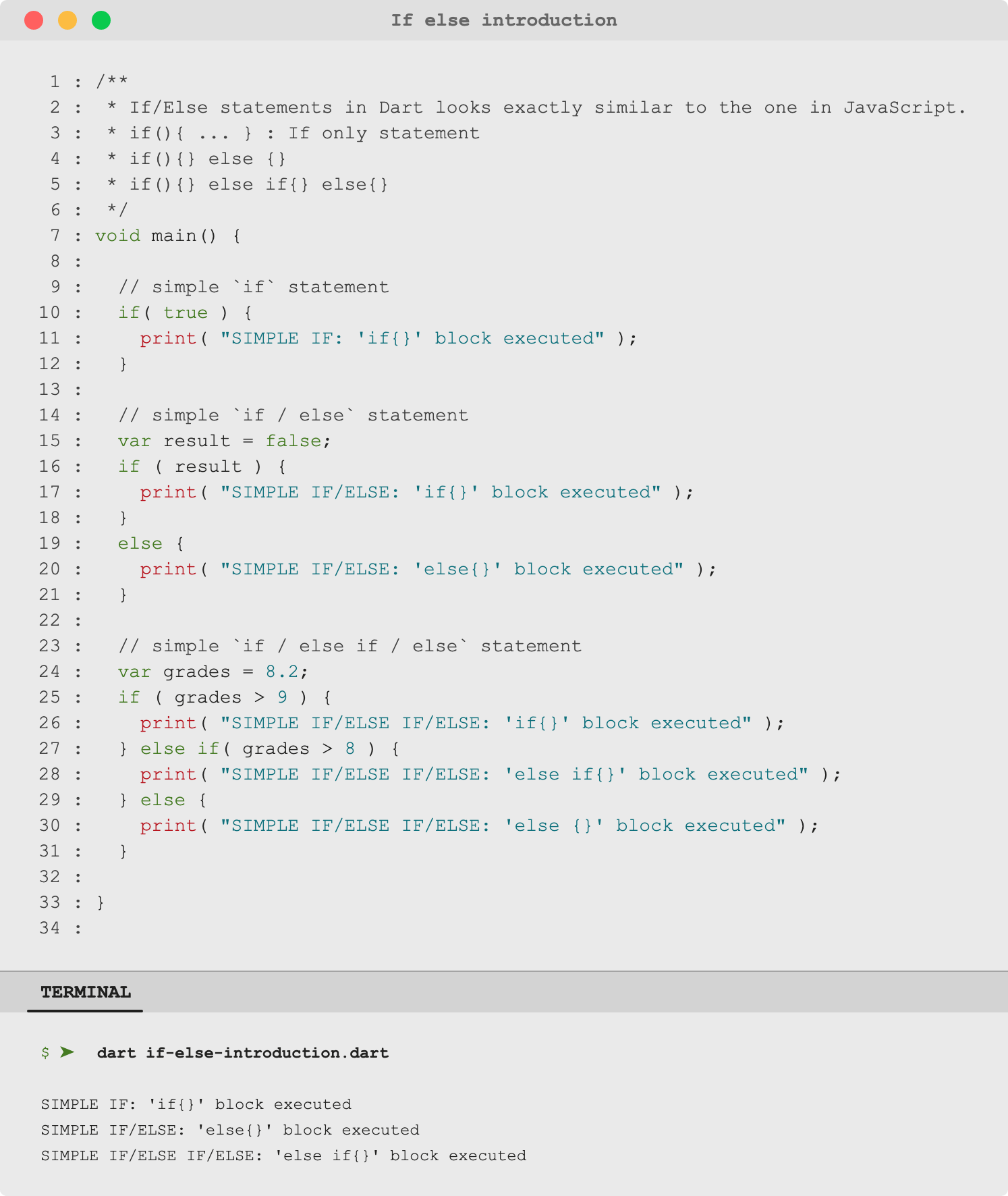 Dart Dartlang Introduction If Else Conditional Statement By Uday Hiwarale Rundart Medium