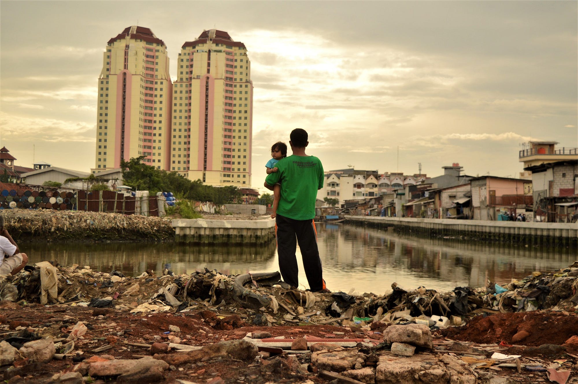 Local residents were evicted to make way for new developments. North Jakarta, Indonesia. Photo: Tiara Audina/Oxfam