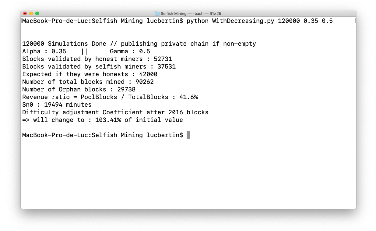 Everything about bitcoin selfish-mining profitability using Python | by ...