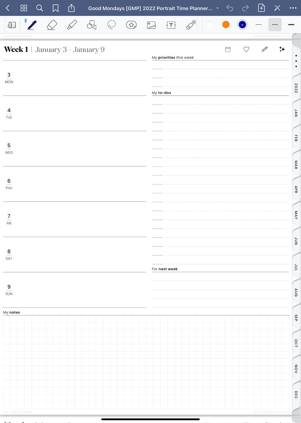 2023 Calendar Goodnotes Free 2022 Digital Planners For Goodnotes 9 Free Premium Niche Picks By Goodnotes Goodnotes Blog