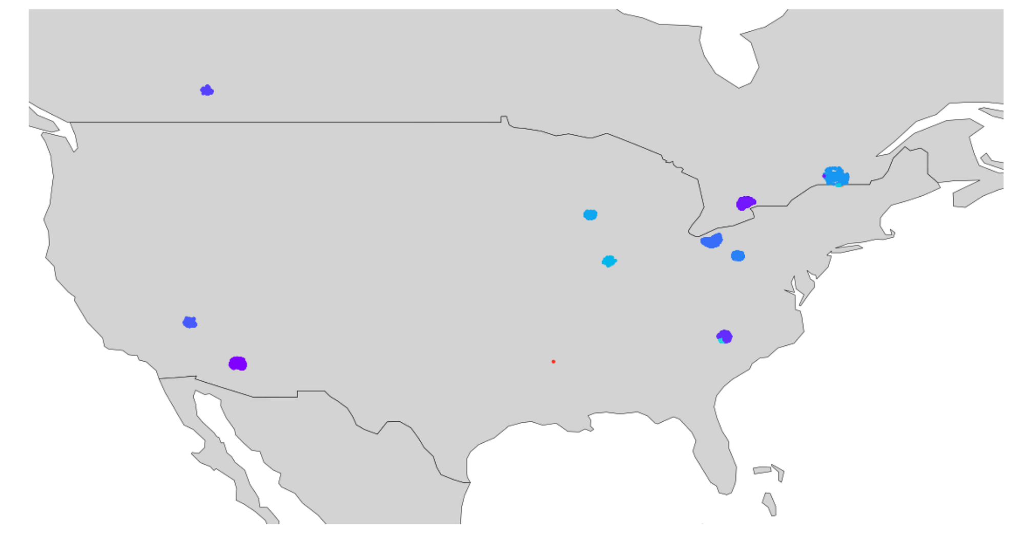 Plotting business locations on maps using multiple Plotting libraries in Python by Karan