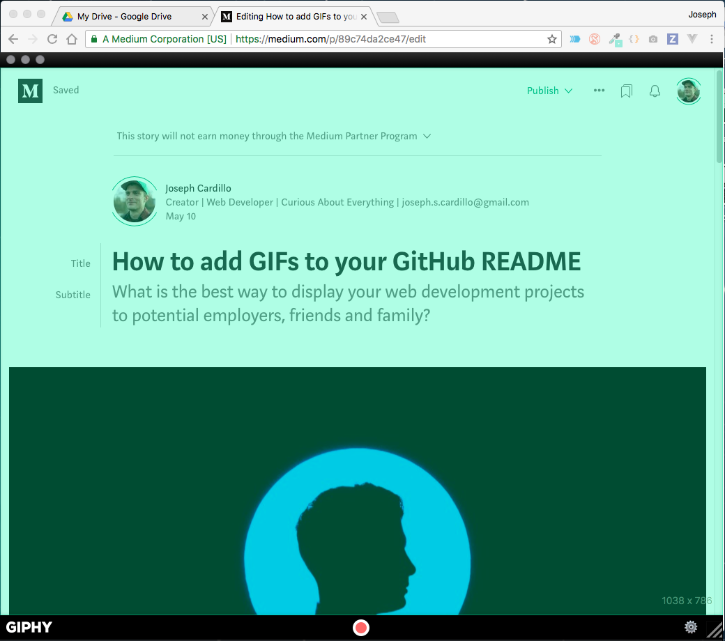 How to add GIFs to your GitHub README | by Joe Cardillo | Medium