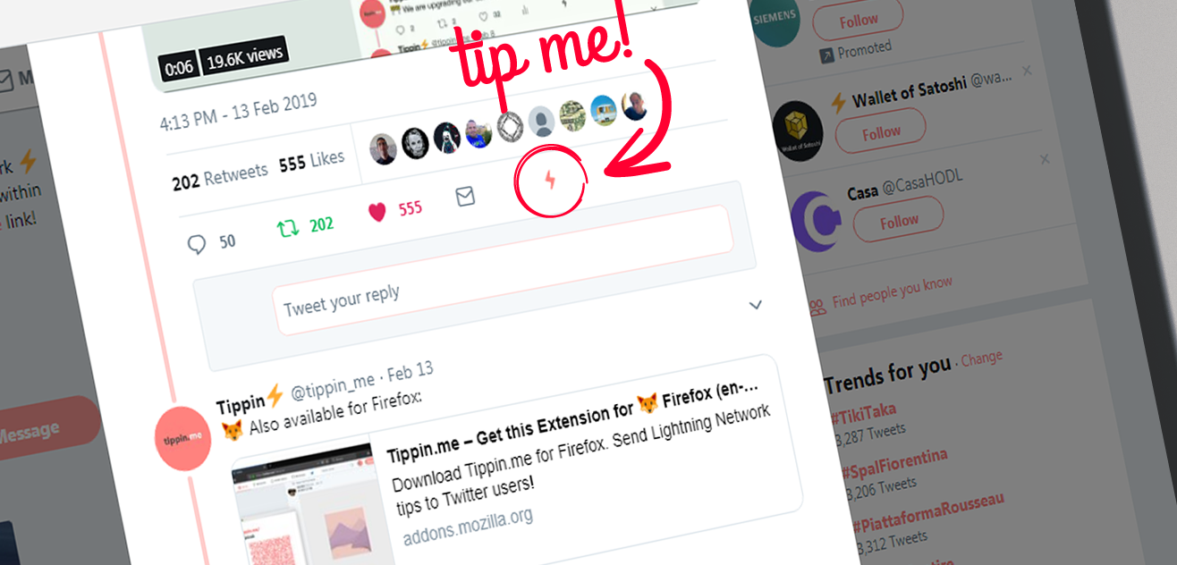 Receive Tips On Twitter Using Lightning Network Coinmonks Medium - 