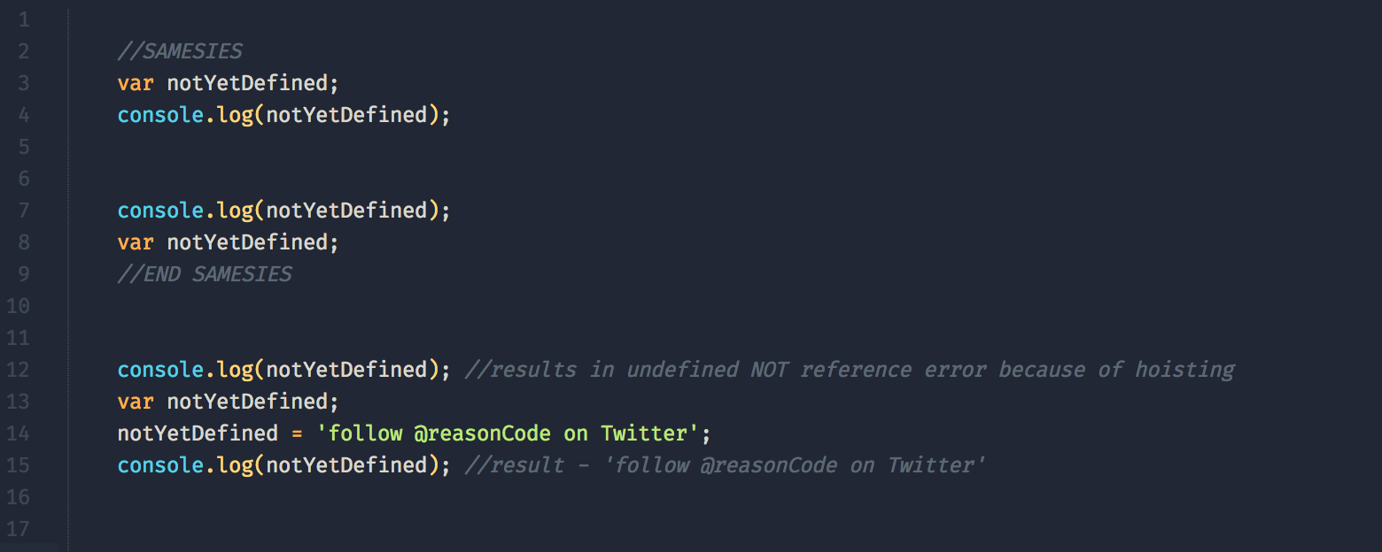 Javascript hoisting in action codeburst
