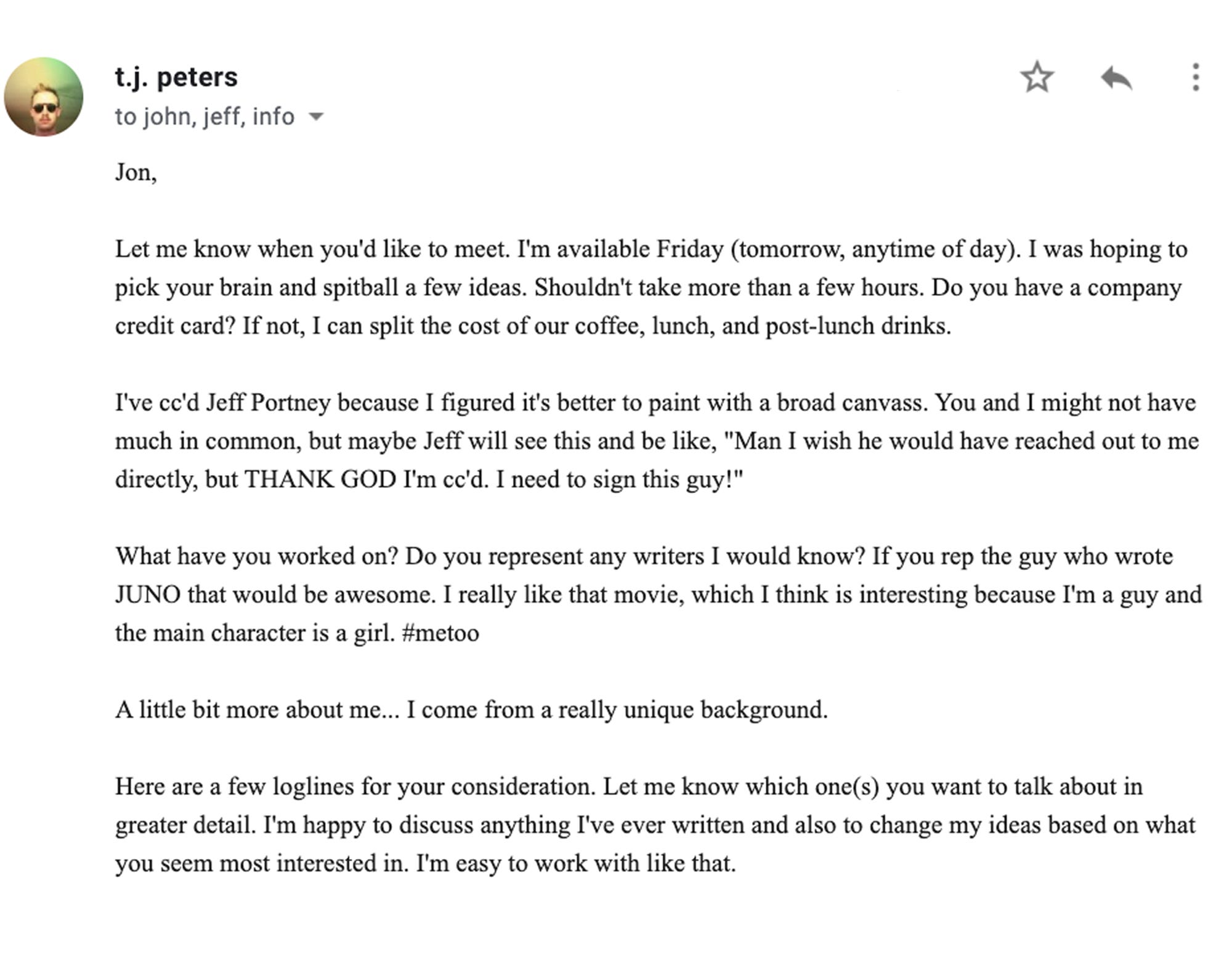 Query Letter Tips for Screenwriters by t.j. peters Medium