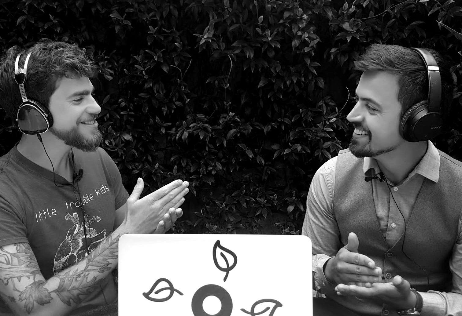 Zjef Van Acker en Simon Ghiotto podcast Ik vraag dus ik ben