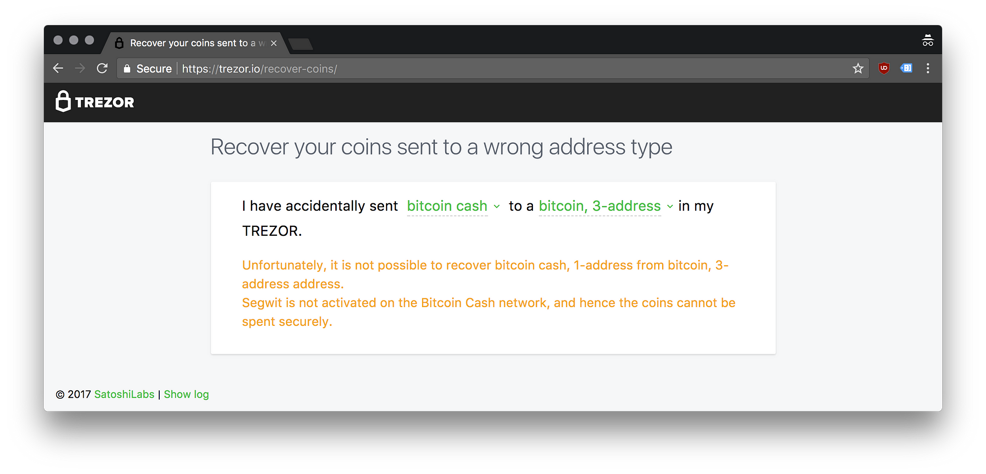 Guide Coin Recovery Tool Trezor Blog - 