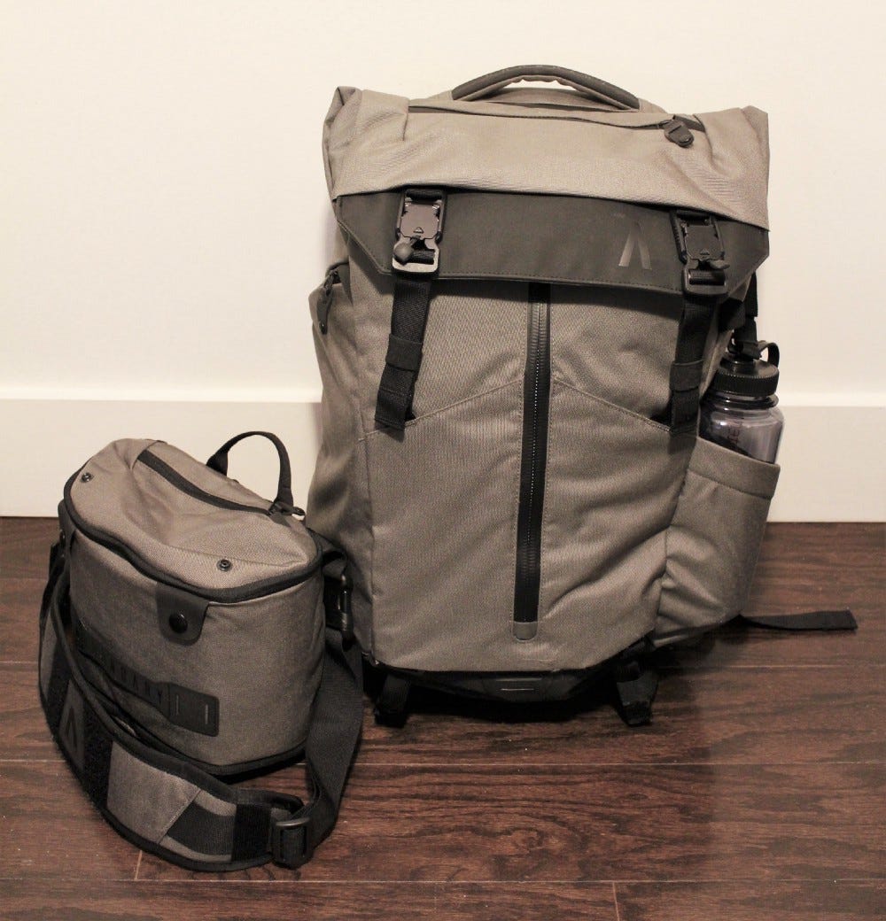 backpack with strings called