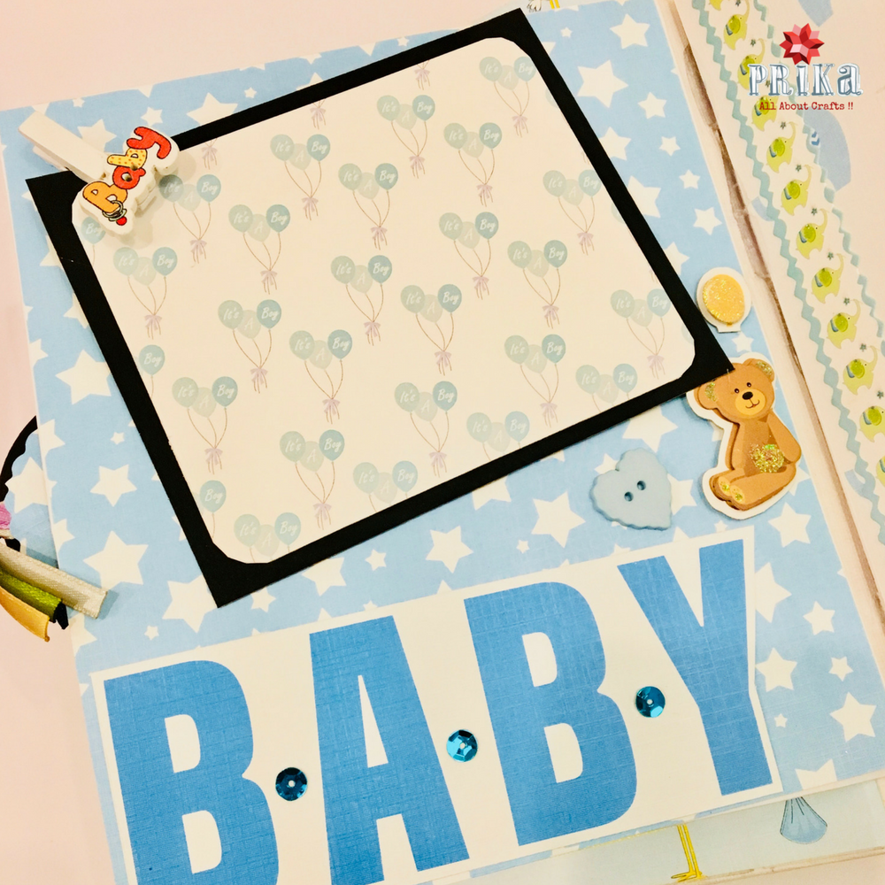 Baby Boy First Year Scrapbook Album by Prika by Priyanka