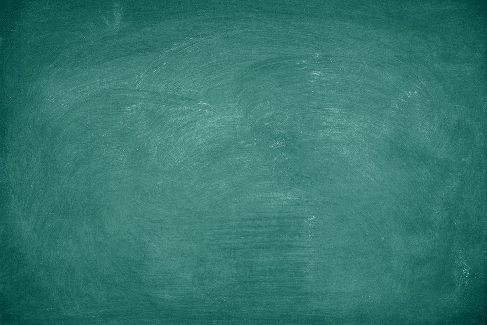 Blank chalkboard