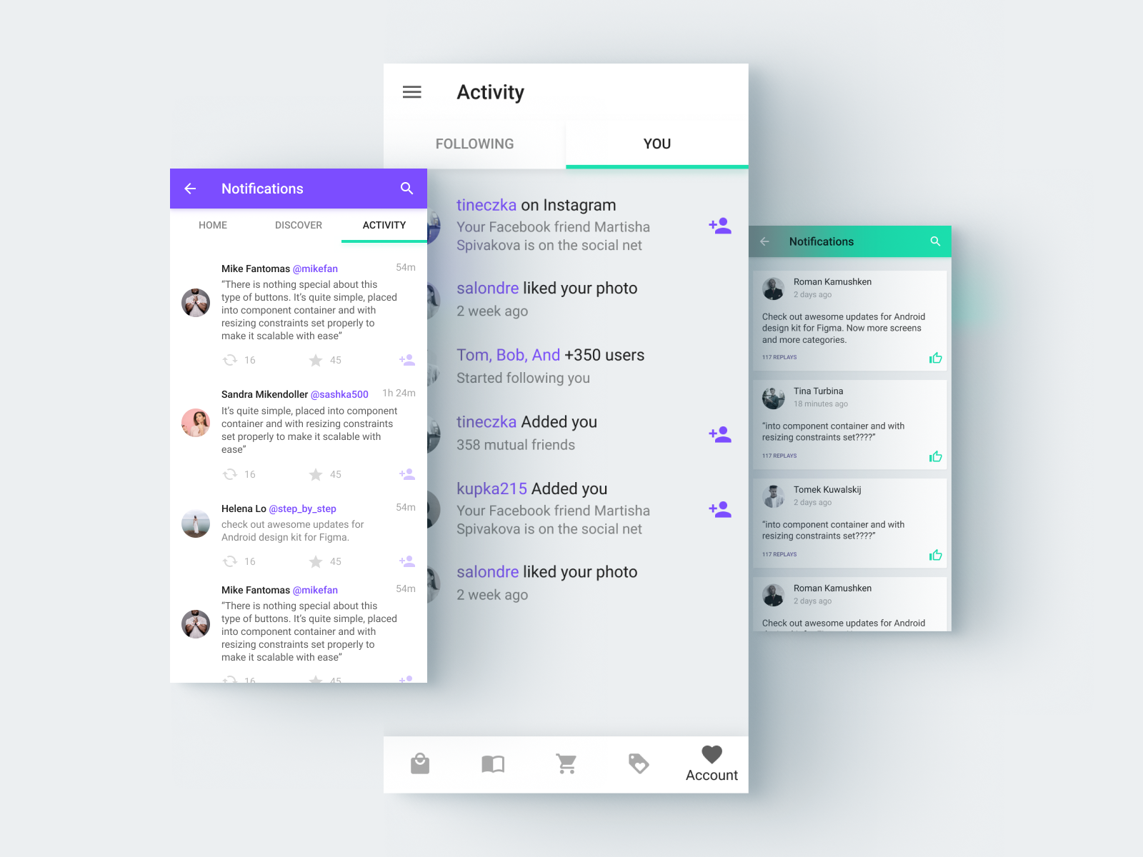 Download Figma Prototyping For Android 26 New Templates Added By Roman Kamushken Medium