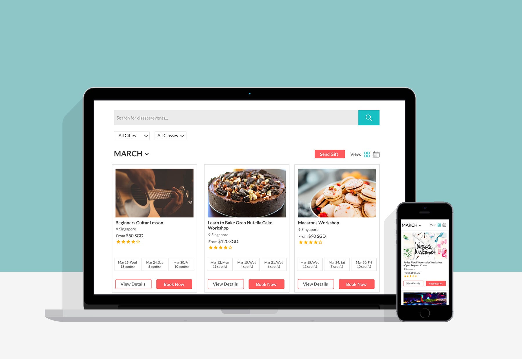 Case study website template image