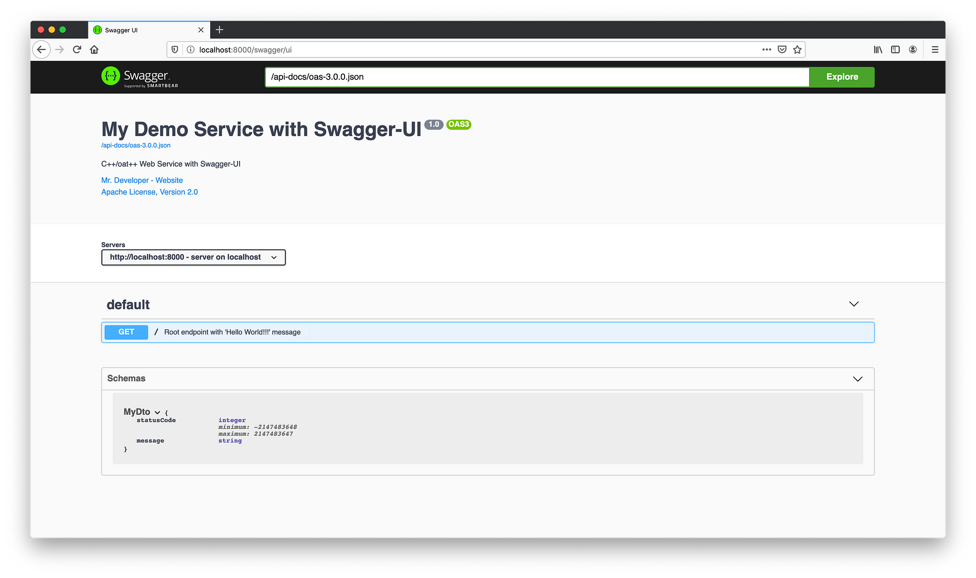 C Restful Web Service With Swagger Ui And Auto Documented Endpoints Oatpp C Restful Web Service With Swagger Ui And Auto Documented Endpoints Oatpp