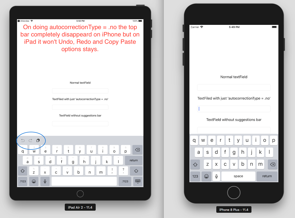 How to remove / hide Undo, Redo, Copy & Paste suggestion bar from the