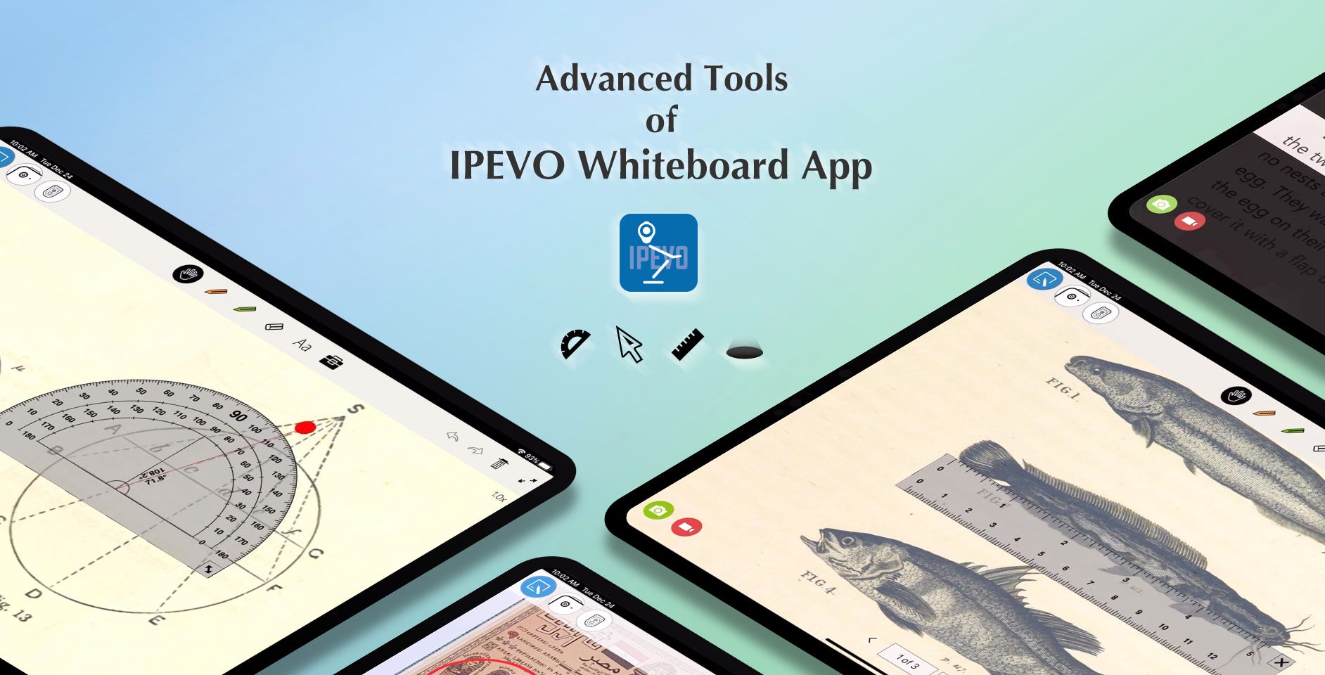 Advanced tools of IPEVO Whiteboard app | On IPEVO