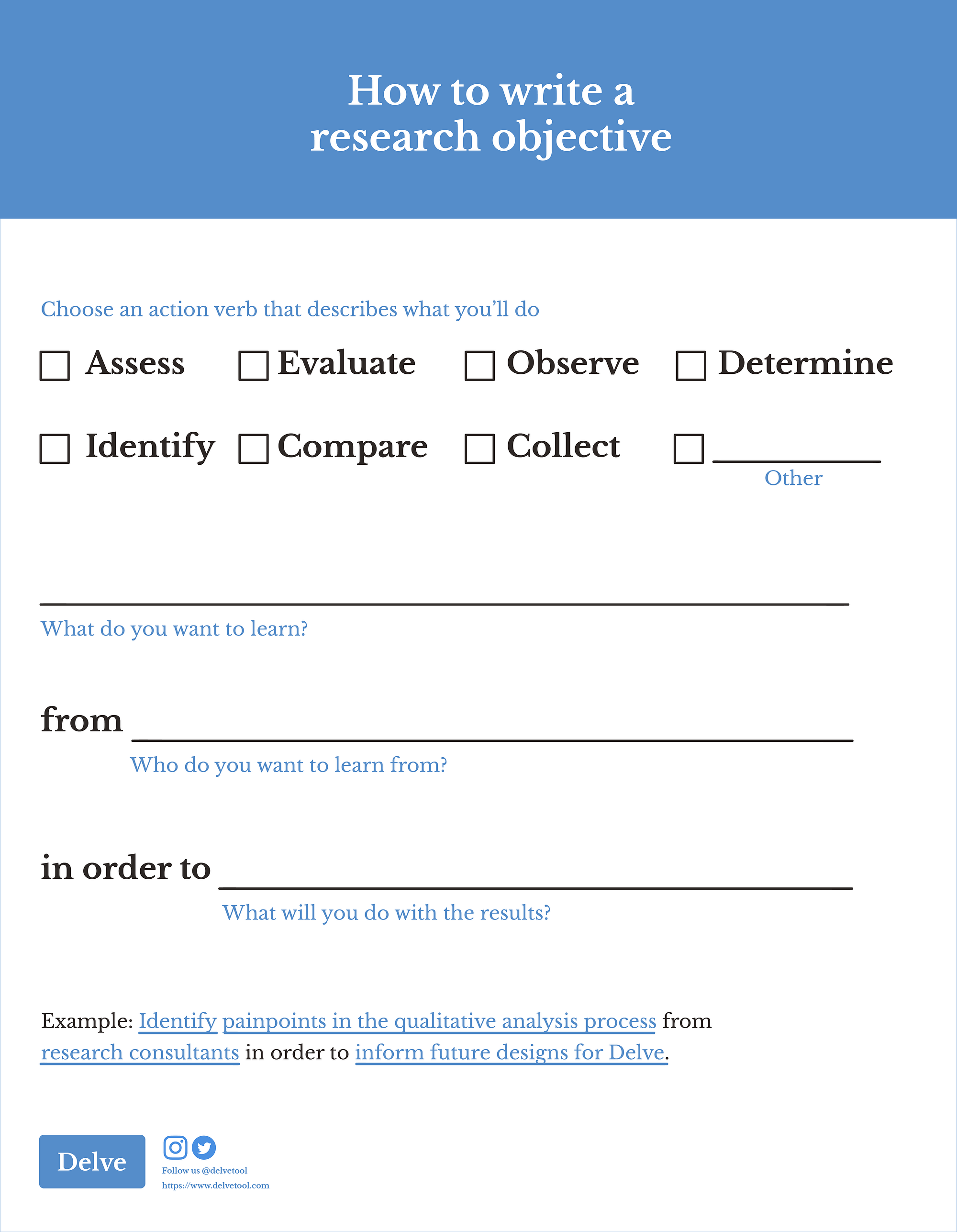 research objective generator