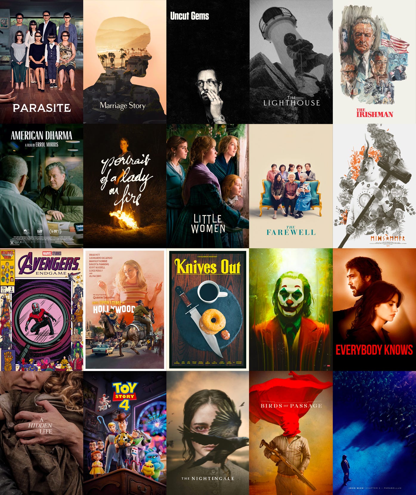 The Best Films Of 2019 20 Movies That Were Pretty Good By Peter Strauss Medium