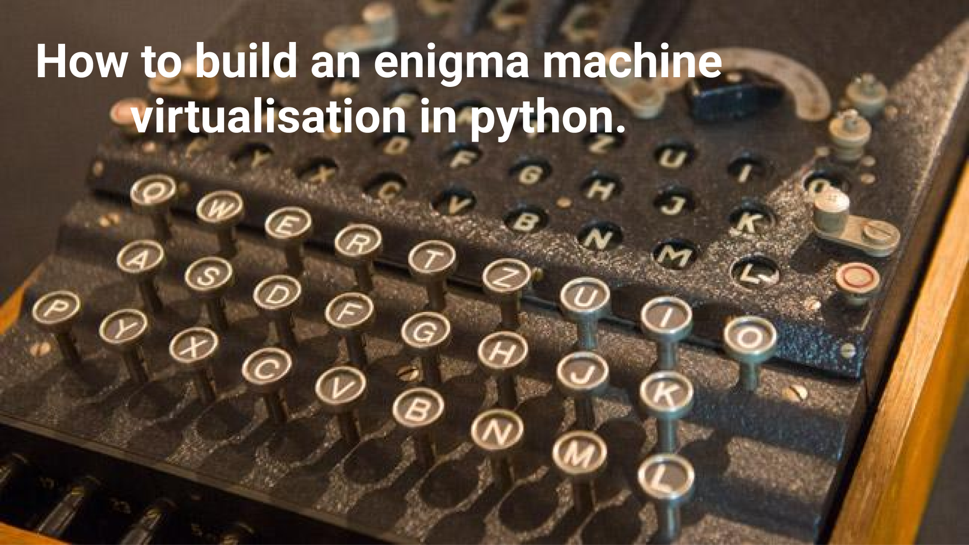 How To Build An Enigma Machine Virtualisation In Python By Vasile Păpăluță Analytics Vidhya Medium