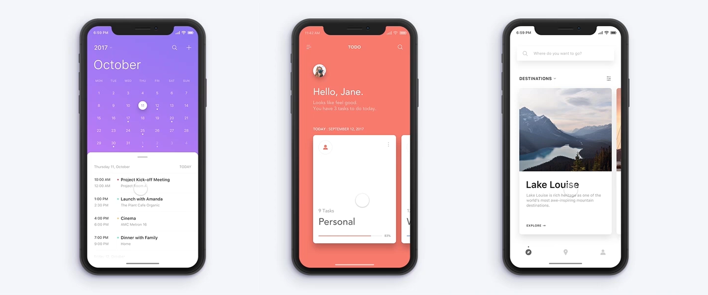 Download 3 Stunning Hi Fi Prototypes For The Iphone X You Should See By Fredo Tan Prototypr