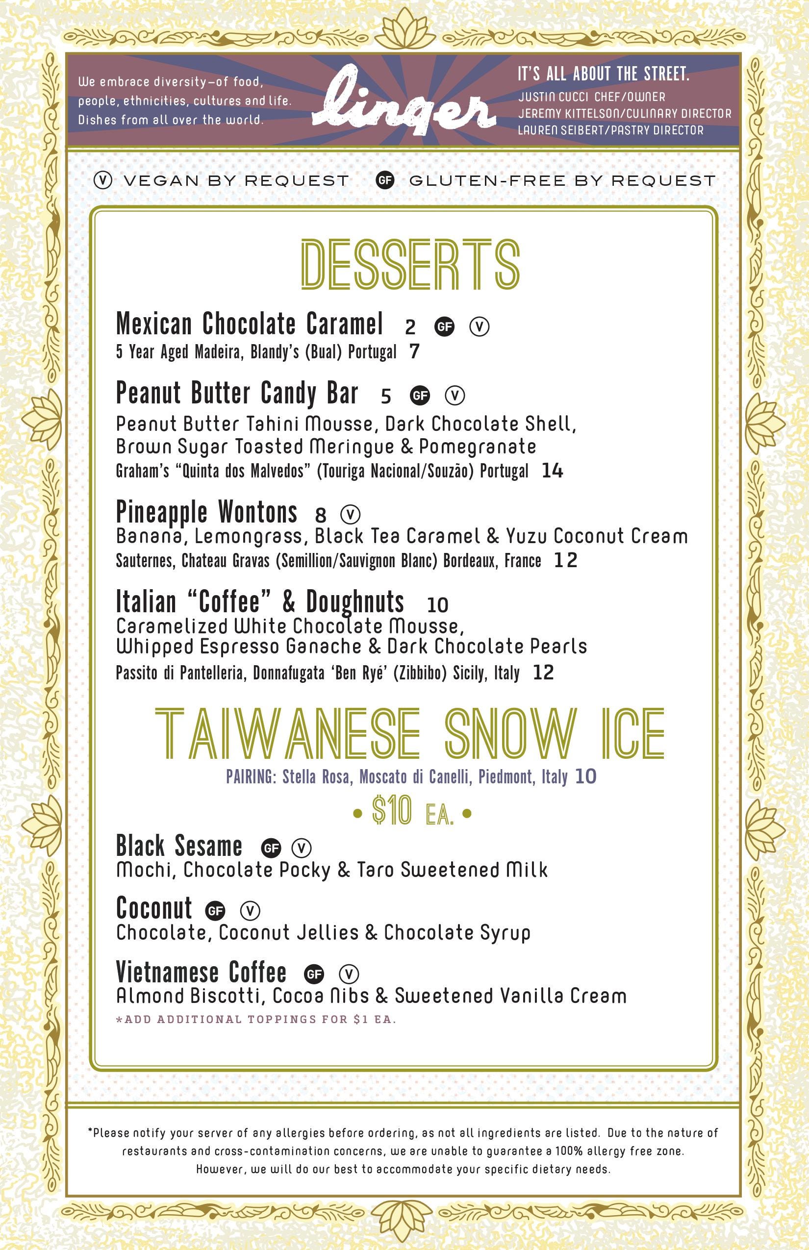 Linger Denver Menu in 2019 Linger Restaurant Review by Lovely