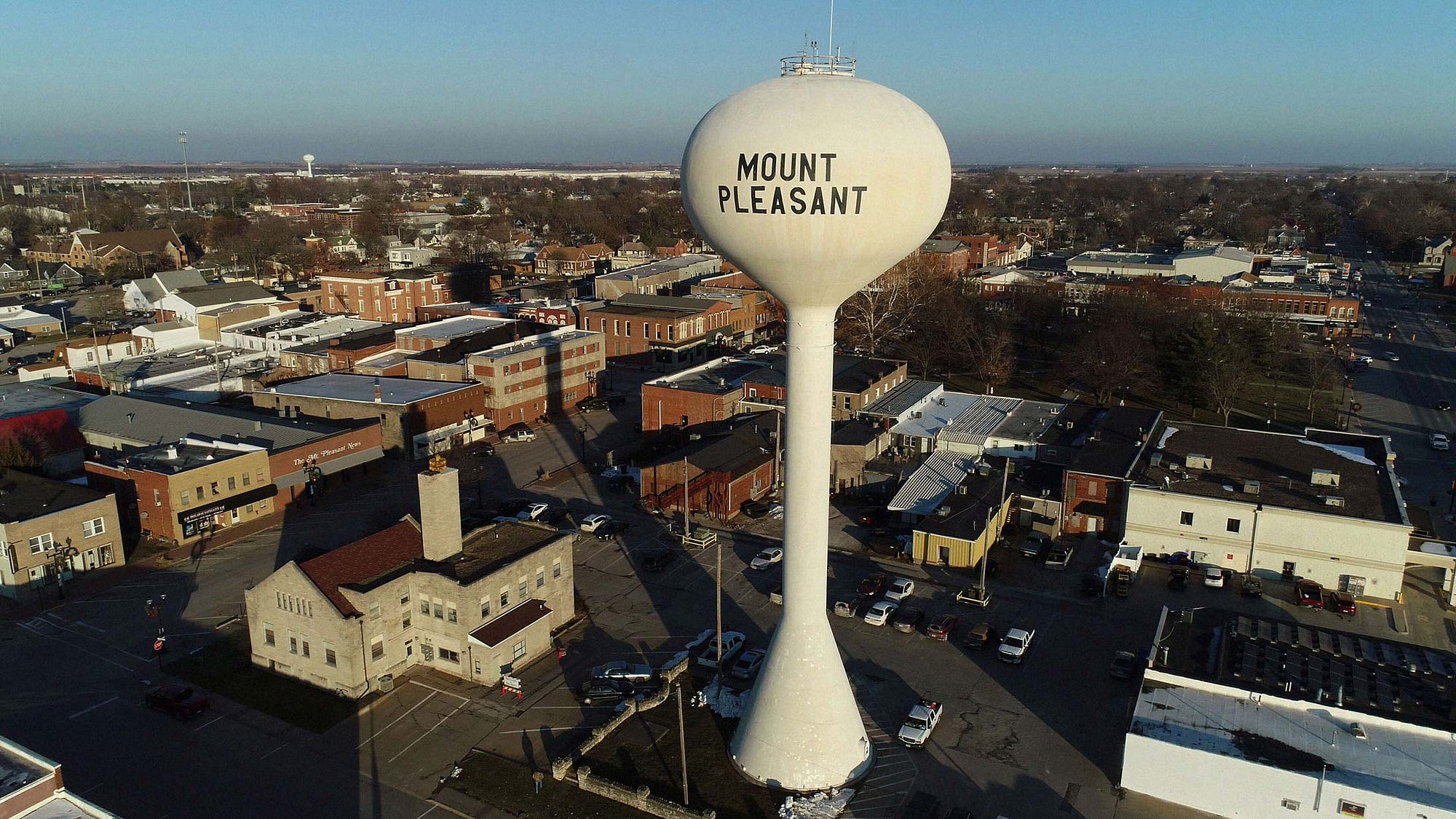 Downtown Mount Pleasant, Iowa. 