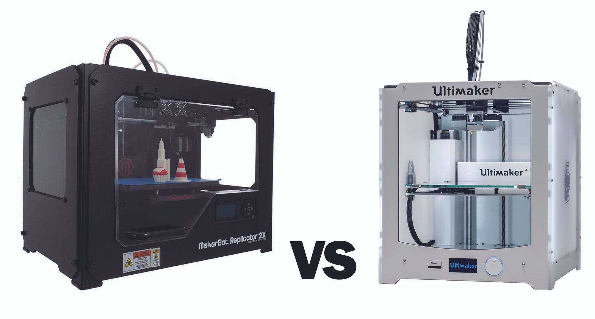 A tale of two 3D printers: The Ultimaker 2 vs the MakerBot Replicator 2 |  by FAB9 | Medium