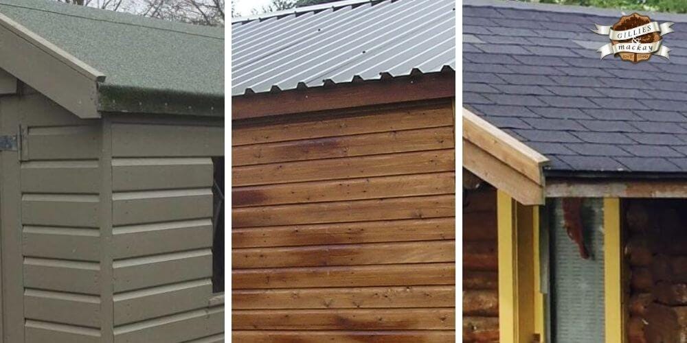 Felt, steel or shingles — A look at shed roofing options