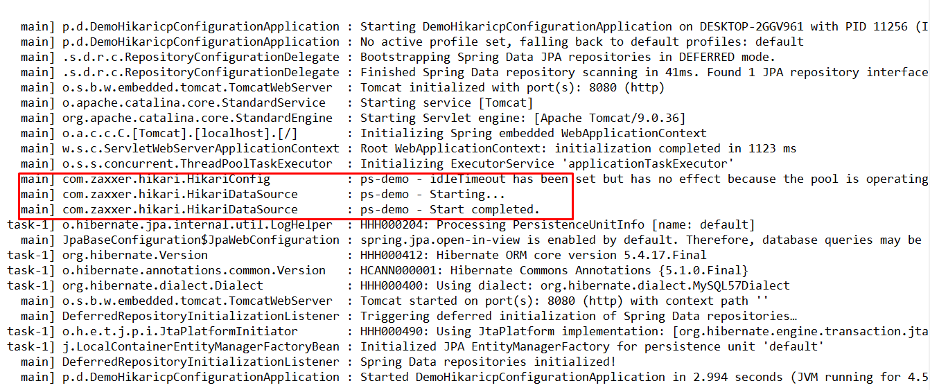hikaricp spring boot