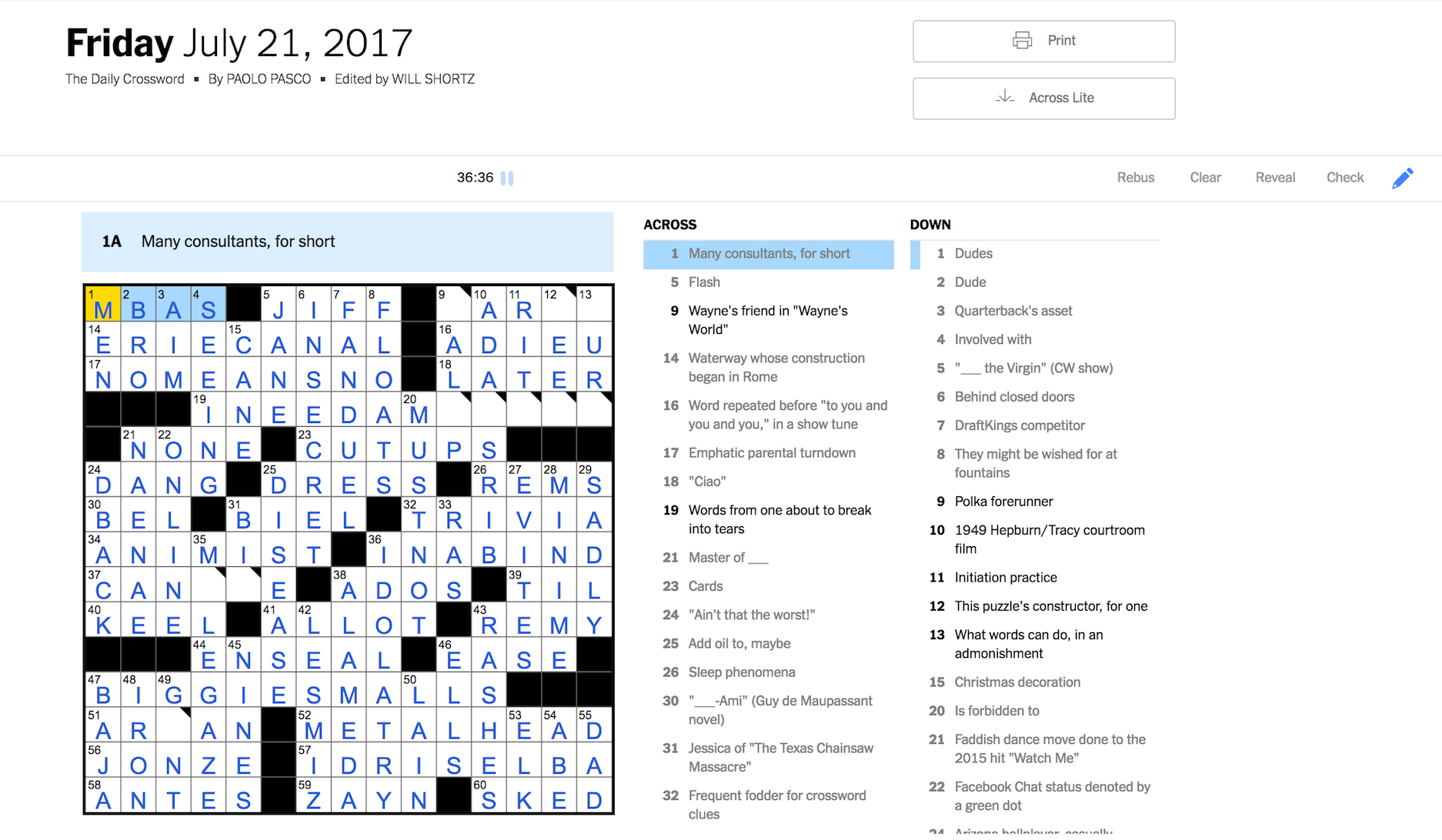 How I Mastered The Saturday Nyt Crossword Puzzle In 31 Days By Max Deutsch Medium