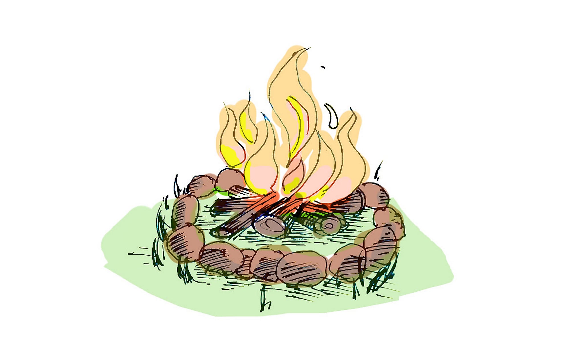 a campfire
