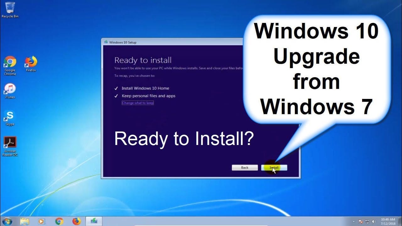 windows 10 upgrade location