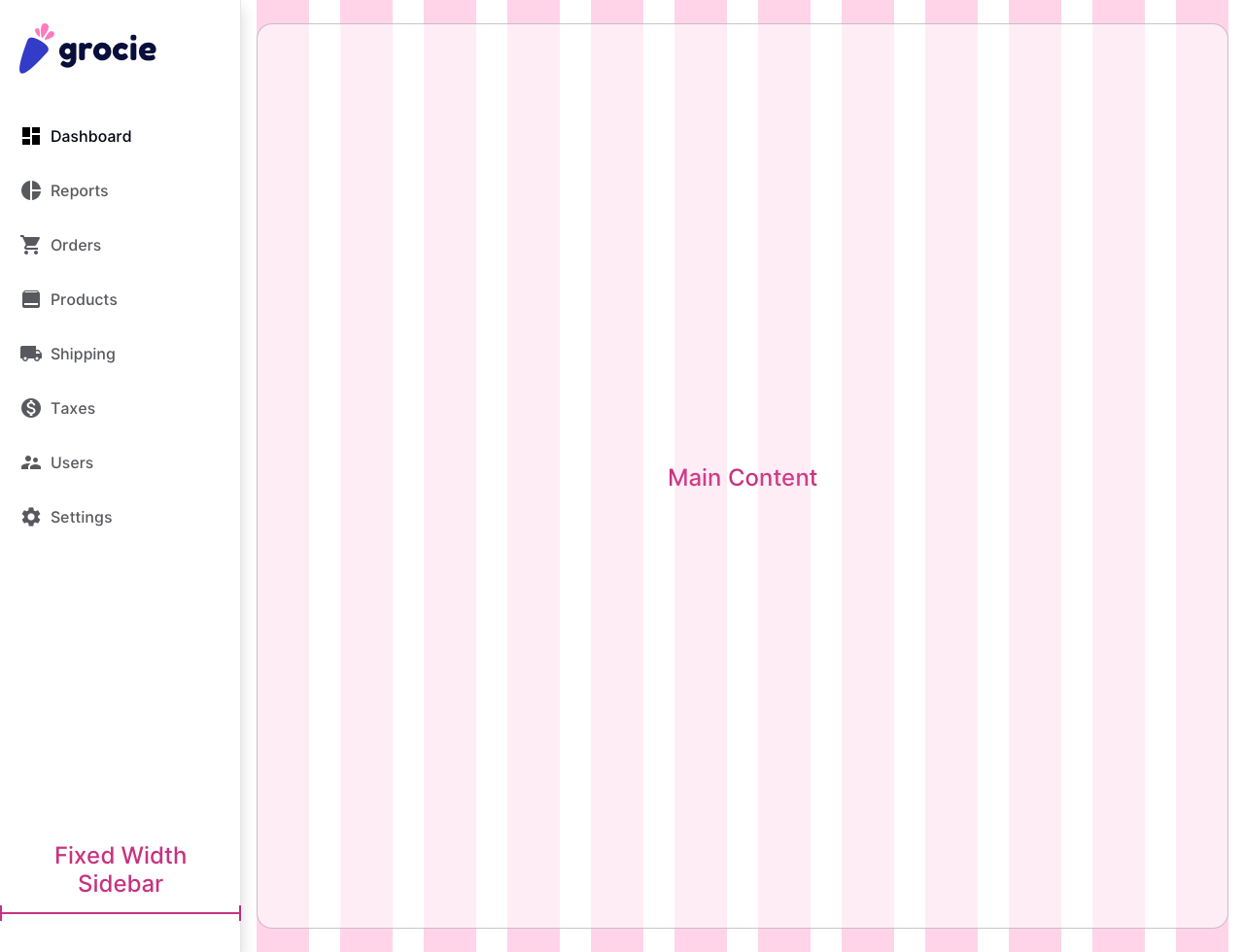 Fixed Sidebar Layout