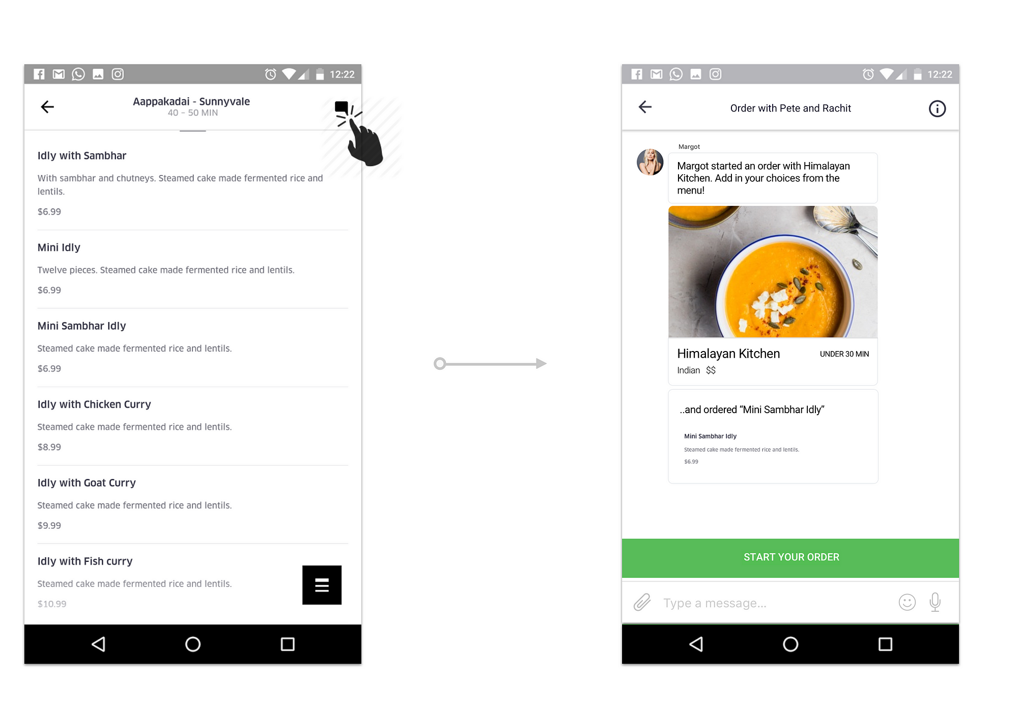 How UberEats could make ordering for groups of friends simpler u2014 a 