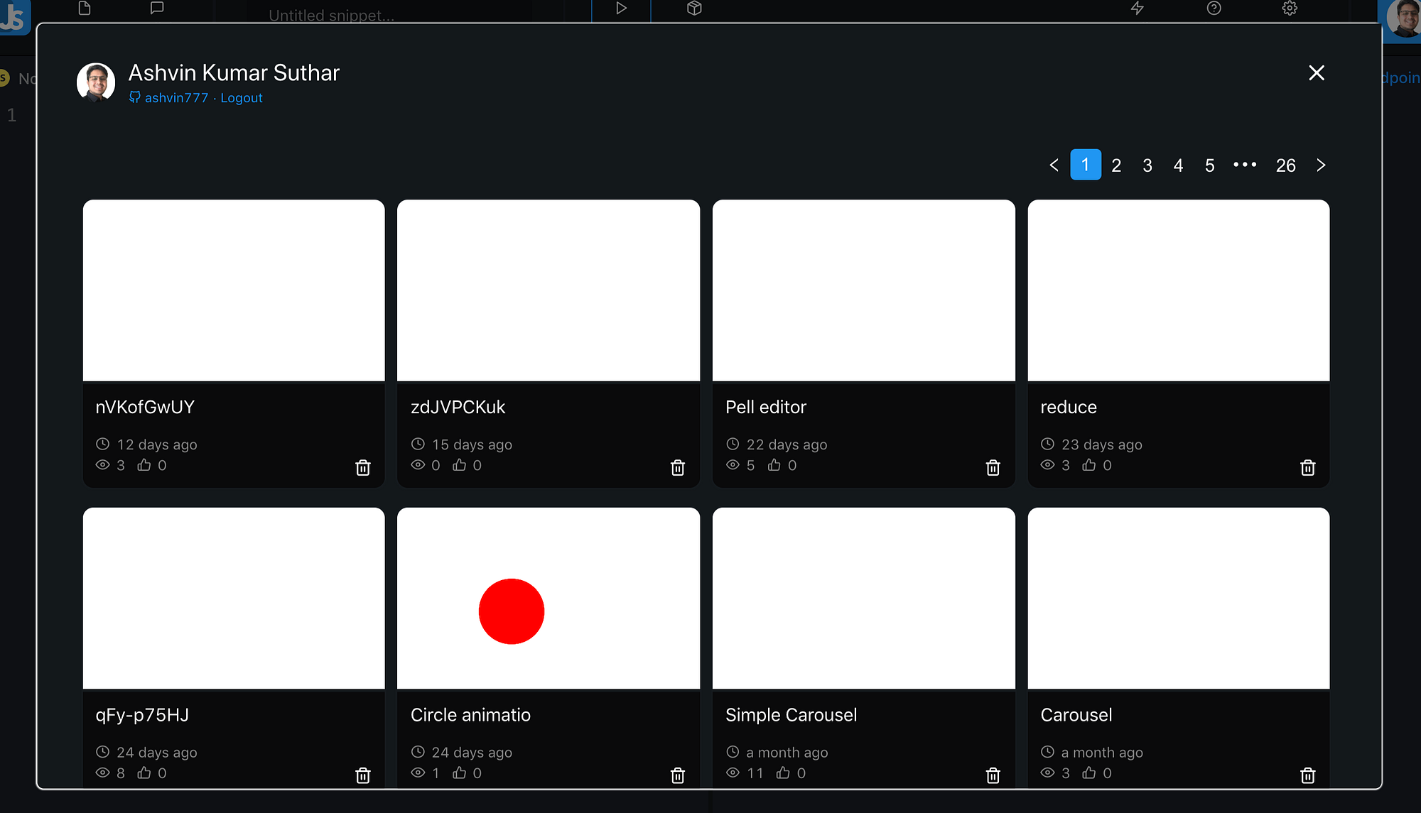 JSitor, an alternative of CodePen, JSBin and JSFiddle by Ashvin