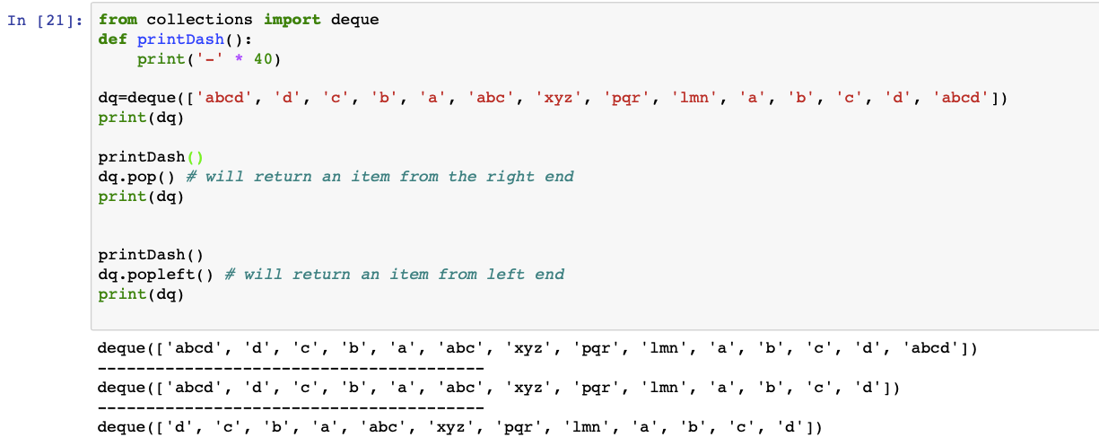 Deque Collections In Python Deque Is A Double Ended Abstract Data By Pranay Gore Medium